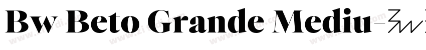 Bw Beto Grande Mediu字体转换